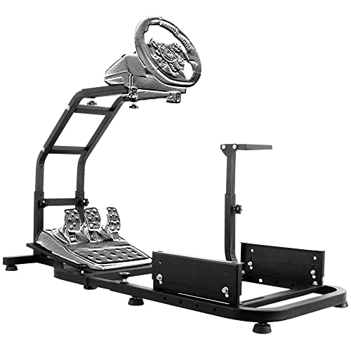 Hottoby Racing Simulator Cockpit Pro Support with V2 Stand Up Steering Driving Wheel Stand Fit