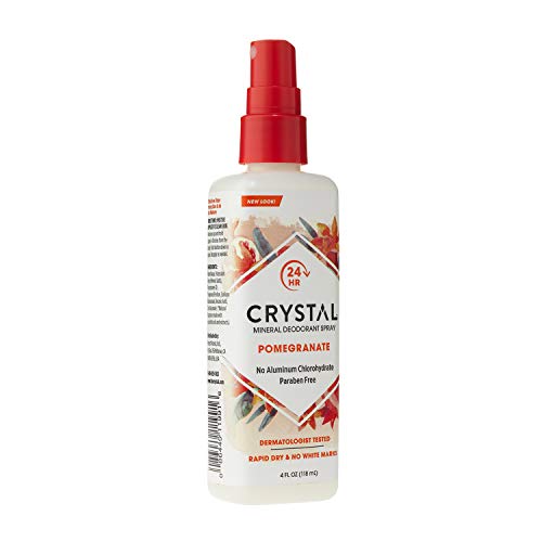 Crystal Mineral Deodorant Spray, Pomegranate, 4.0 oz, Pack of 2