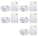 5 Pack Fairy Lights 7 Feet 20 Led Battery Operated String Lights with Time Function, Waterproof Firefly Lights on Silver Wire for Home Party Wedding Decorations, 6 Hours on/18 Hours Off, White primary