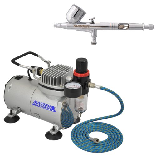 Master Airbrush G23 .2mm, .3mm, .5mm Pro Airbrush 7cc Cup with ABD TC