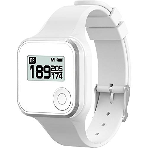 Golf Buddy Bundle Voice 2 Golfbuddy Voice2 Easy-to-Use Talking GPS (White/Black) + Silicon Wristband (White)