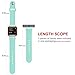 UMTELE Soft Silicone Replacement Strap with Rose Gold Frame for Fitbit Blaze Smart Fitness Watch, Large, Teal