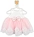 Taffy Baby Girl Newborn Pink Embroidered Princess Pageant Dress Gown 6 Piece Deluxe Set 3-6 Months