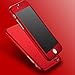 For iPhone 6 4.7inch, Mchoice Luxury Hybrid Tempered Glass + Acrylic Hard Case Cover Skin for iPhone 6 4.7inch (Red)
