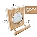 BLSMU Bird Mirror with Wooden Perch,Birdcage Fun Platform Stand Toysthumb 2