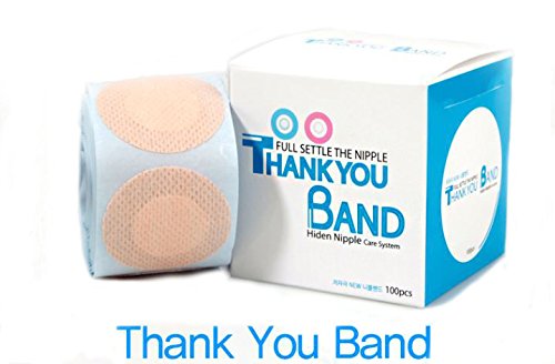 Thank You Band Hide & Protect Care (Mens' Nipple Hide & Care System) / 50 pair (100 pieces) nipple cover for men and women