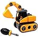 WisToyz Take Apart Toys, Toy Vehicles, Assembly Toy Excavator with Constructions Set, Building Vehicle Play Set with Screwdriver, Ideal Educational Toy for Toddlers, Boys & Girls Aged 3, 4, 5, 6