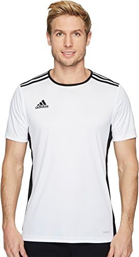 Amazon.com: adidas Entrada 18 Jersey - Youth - Dark Blue/White