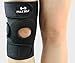 MaxSelf Knee Brace Open-Patella Protector with Velcro Straps | Top Quality Neoprene Sleeve for Improved Circulation, Compression, Joint Pain and Arthritis Relief (One Size)