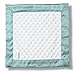 SwaddleDesigns Baby Lovie, Small Security Blanket, Plush Dots with Satin Trim, SeaCrystal