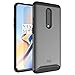 OnePlus 7 Pro Case, TUDIA Slim-Fit HEAVY DUTY [MERGE] EXTREME Protection / Rugged but Slim Dual Layer Case for OnePlus 7 Pro (2019) (Metallic Slate)