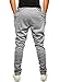 HEMOON Mens Jogging Pants Tracksuit Bottoms Training Running Trousers Grey XL