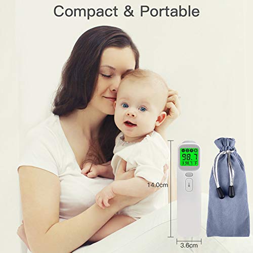 Digital Infrared Thermometer Medical Baby Thermometer for Fever Non Contact Medical Infrared Thermometer Baby Thermometer Forehead and Ear thermometer for kids Adult and Object 4 in 1 with-FDA Approve