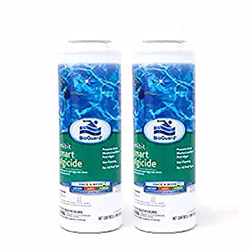BioGuard Smart Algicide: Fast Banish Strike-Out Prevent Algae Buildup Shock For Xtra Blue Clean Water All Pool Types. Algaecide gone. Ultimate results. Easy care. Concentrate on Fun. 32 oz. Quart