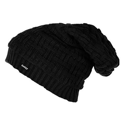 Knotyy Winter Cap for Men - Black 4 Knotyy Winter Cap for Men - Black - Image 4