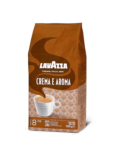Lavazza, Crema e Aroma, Arabica und Robusta Kaffeebohnen, Ideal für Espressomaschinen, mit Schokoladigen Aromen, Reicher und Vollmundiger Geschmack, Intensität 8/10, Mittlere Röstung, 1 kg Packung 3