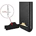 iPhone 7 Case, Bastex Hybrid Slim Fit Black Rubber Silicone Cover Hard Plastic Black Brushed Metal Design Kickstand Case with Hidden Credit Card Slot for Apple iPhone 7