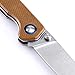 KIZER Knives Pocket Knife with Clip Brown G10 Handles Material EDC Folding Knife, Begleiter V4458A4