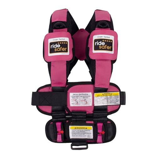 RideSafer Gen 5 - Extra Small (XS) Pink, Lightweight, Compact, Portable Car Sea…