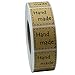 Hybsk Kraft Handmade Stickers with Black Font 1 Inch Square Total 1,000 Adhesive Labels Per Roll