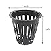HAZOULEN Small Garden Plastic Net Cups Pots Fits in 2 Inch Holes, Set of 40