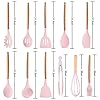 Premium-11pcs-Silicone-Cooking-Kitchen-Utensils-Set-Heat-Resistant-Wooden-Handles-Cooking-Tool-BPA-Free-Non-Toxic-Silicone-Turner-Tongs-Spatula-Spoon-Kitchen-Gadgets-Set-for-Nonstick-Cookware-Pink Premium 11pcs Silicone Cooking Kitchen Utensils Set, Heat Resistant Wooden Handles Cooking Tool, BPA Free Non Toxic…
