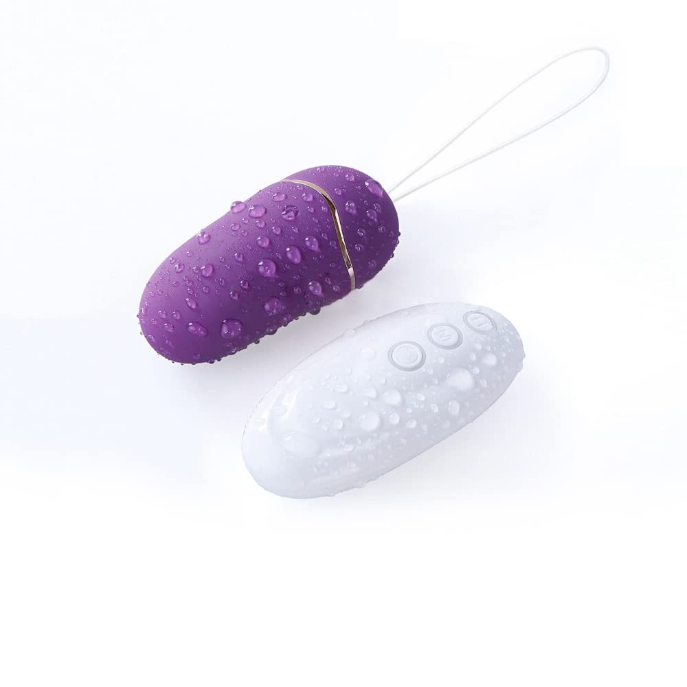 12+1mode Silicone Powerful Quiet Waterproof Love Egg for Women and Couple (Purple Mini)