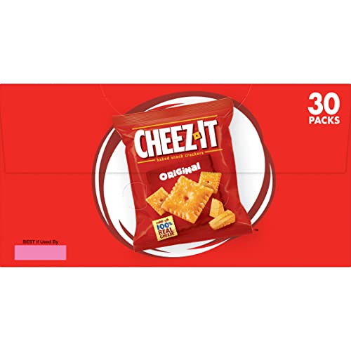 CheezIt Cheese Crackers, Baked Snack Crackers, Lunch Snacks, Original