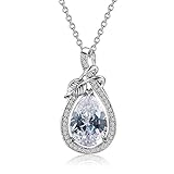 Katon Fashion Pendant Necklace Water Drop Necklace, Made with Swarovski Crystals, Fashion Jewelry for Women