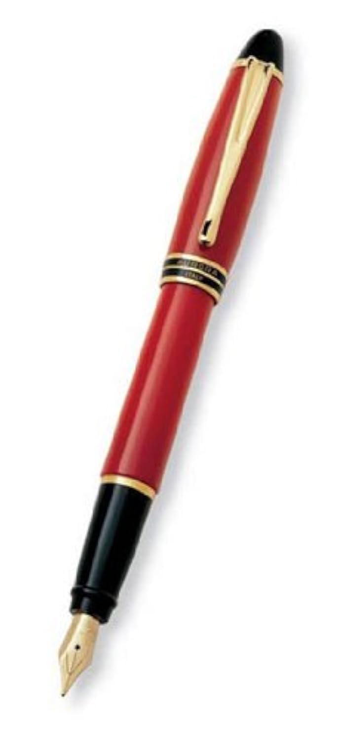 Photo 1 of Aurora Ipsilon Resin Red Medium Point Fountain Pen - AU-B11R-M