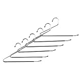 Chrome Plated Metal Non-Slip Open Ended Hangers with Sure-Grip Coating for Pants, Jeans, Slacks, Towels, Scarfs, Clothing for Closet Space Saving, Bedroom Hooks (12 Pack) by Super Z Outlet (Kitchen)