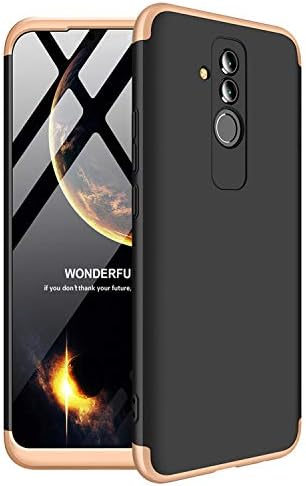 Mylb Case For Huawei Mate 20 Lite/Maimang 7,Coverage Degree Protection Combination Anti-Scratch PC Ultra-thin Shockproof Matte All-inclusive Skin case-black+gold