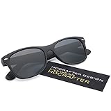 HDCRAFTER Classic Unisex Polarized Mirror Lens Wayfarer Sunglasses 55MM