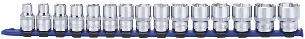 Carlyle Hand Tools Socket Set - Metric - 1/2" Dr - 15 Piece