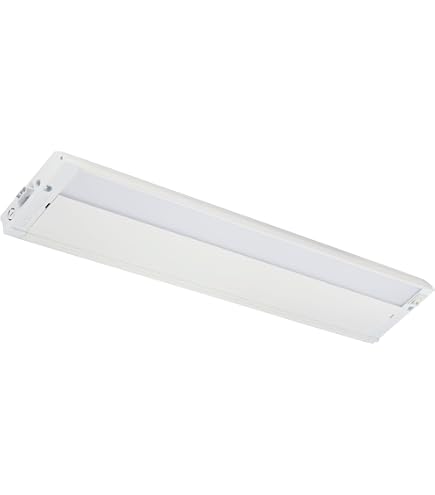 9" White 120v Under Cabinet LED 220 Lumen Light Hard Wire Linkable with Knock Outs Contractor Electrician Grade ETL -- L-6 Series