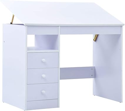 Vidaxl Bureau Pour Enfants Inclinable Table D Etude Bureau D Etude Table De Travail Bureau De Travail Chambre D Enfant Maison Interieur Blanc Amazon Fr Cuisine Maison