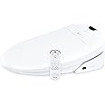Brondell Swash S1200-EW Luxury Bidet Toilet Seat in Elongated White with Dual Stainless-Steel Nozzles | Endless Warm Water | Programmable User Settings | Self-Cleaning Nozzles | Nightlight