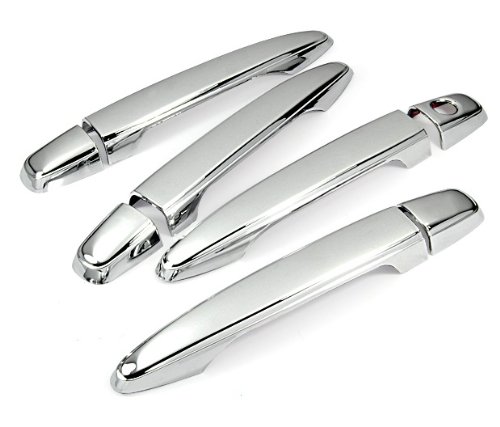 MaxMate Fits 05-13 Toyota Tacoma/05-08 4Runner/05-11 Avalon/07-11 Camry/04-10 Sienna/04-09 Lexus RX330/RX350 Chrome 4 Doors Handle Cover W/O Passenger Side Keyhole No Smartkeyhole