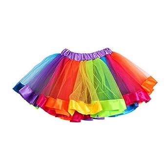 Goosuny Madchen Ballettrock Super Kurze Faltenrocke Mini Tullrock Plissierter Rock Minirock Bunte Plisseerock Baby Tanzen Kleidung Mesh Tutu Rock Ballonrock 1 9 Jahre Alt