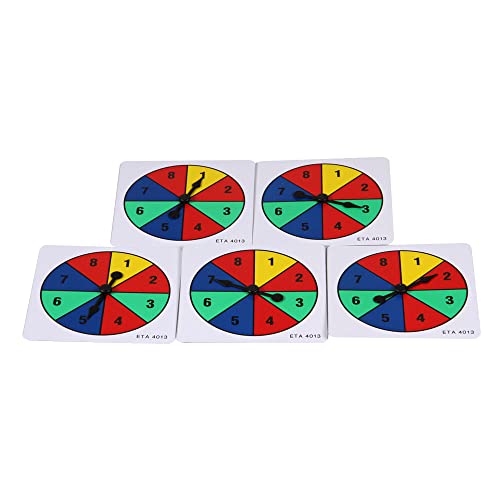 hand2mind Four Color Spinner with Numbers, Probability Spinner, Dry ...