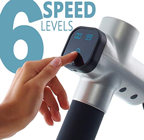 Ecardy Muscle Massage Gun - Percussion Massage Gun for Athletes - Hand Held Muscle Massager Gun - Gun Muscle Deep Relaxation- Deep Tissue Massage Gun Massage Machine