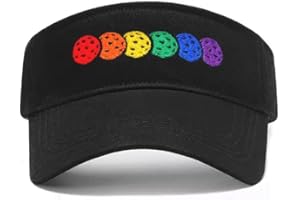 AIMASTZ Embroidered Adjustable Pickleball Visor, Pickleball Sports Hat for Men Women,Gifts for Pickleball Lovers