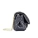 CMK Trendy Kids Quilted Embossed PU Leather Kids Purse for Little Girls with Metal Chain (15cm(L) x 7.5cm(W) x 9cm(H), (80001_Black)