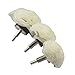 Carving Expert 100% Cotton Dome Polishing Mop Buffing Wheel Polish Pad Polishers Drills (100MM + 75MM + 55MM)