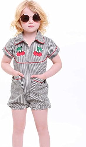 samgani baby Girls clothes shorts Rompers stripe Short sleeve Jumpsuits Leggings Outfits For 6M-3Y (6Month)