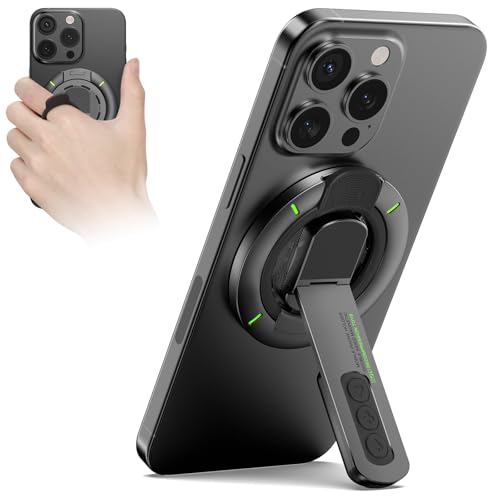 Soporte Magnético para Celular con Anillo, Agarre para Teléfono Mag-safe Mejorado con Imán de Doble Cara, Soporte para Teléfono Compatible con iPhone 17/16/15/14/13/12 Serie, Samsung, Rotación de 360°