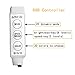 Excelvan 1M/3.3FT IP65 Waterproof Flexible Color Changing RGB SMD 5050 30 LEDs DC 5V Battery-powered LED Strip Light with Mini Controller