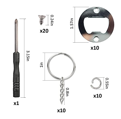 Beer Bottle Opener Resin Molds Kit, Beer Cap Opener Silicone Keychain Mold for Epoxy Resin Jewelry Casting Mold Wine Corkscrew Beer Spanner DIY Craft Making Handcraft Handmade Gift Bar Pub Home Decor