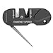 Housolution Knife Sharpener Mini Pocket Keychain Sharpener Foldable Knife Sharpening Tool Outdoor Sharpening Stone Portable for Survival Hunting Fishing Hiking Camping (Black)