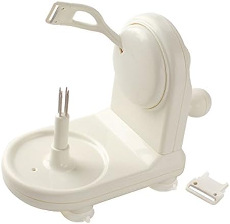 YHBH Fruit Peeler Multifunction Household Hand Crank Safety Dicer Pure White Japanese-style Artifact Fast Effort (Color : White peeling machine)